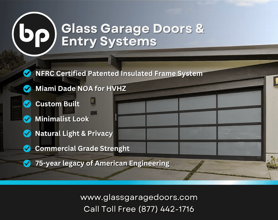 bp Glass Garage Doors emite aviso técnico sobre sistemas de marco sin marco