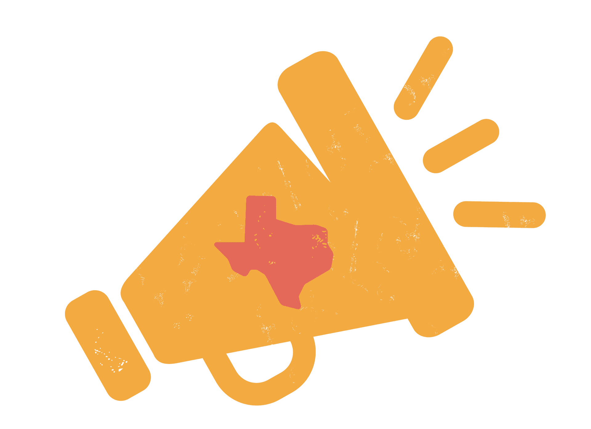Building Texas Megaphone Icon