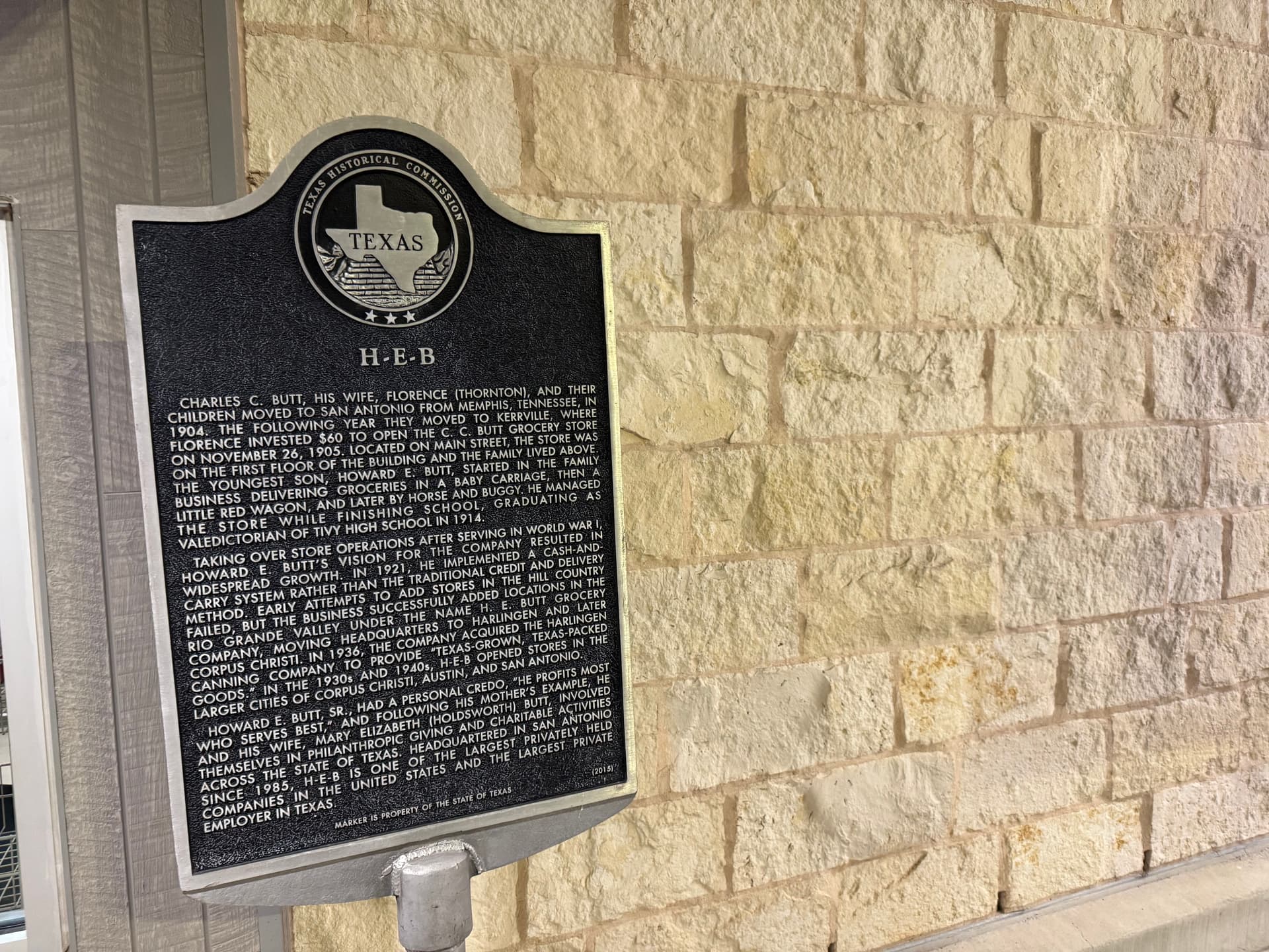 Did You Know? Texas Historical Marker #17715 | The H-E-B Origin Story in Kerrville, Texas