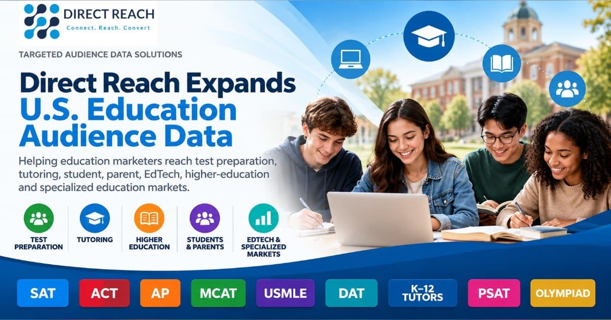 Direct Reach amplía los datos de audiencia educativa para las campañas 2026-2027