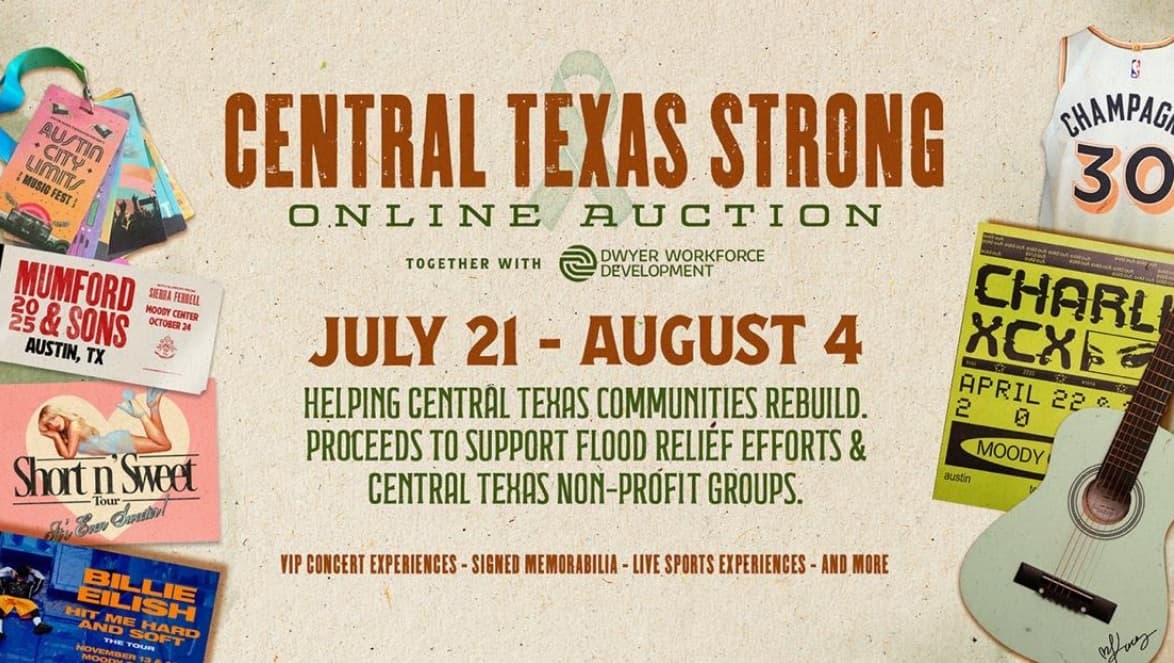 Subasta en Línea Central Texas Strong para Apoyar los Esfuerzos de Ayuda por Inundaciones