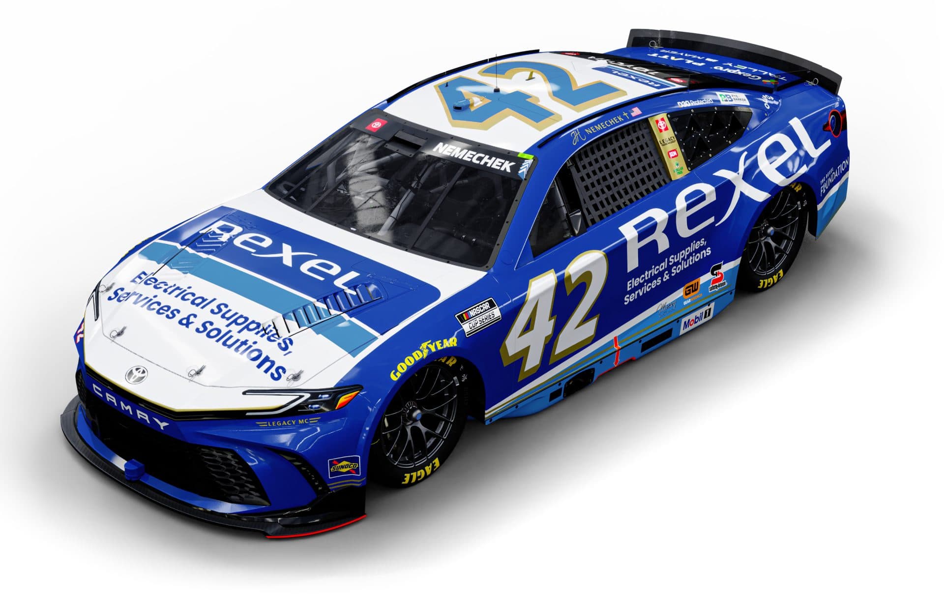 LEGACY MOTOR CLUB se asocia con Rexel USA para la temporada 2026 de NASCAR, destacando el enfoque compartido en innovación