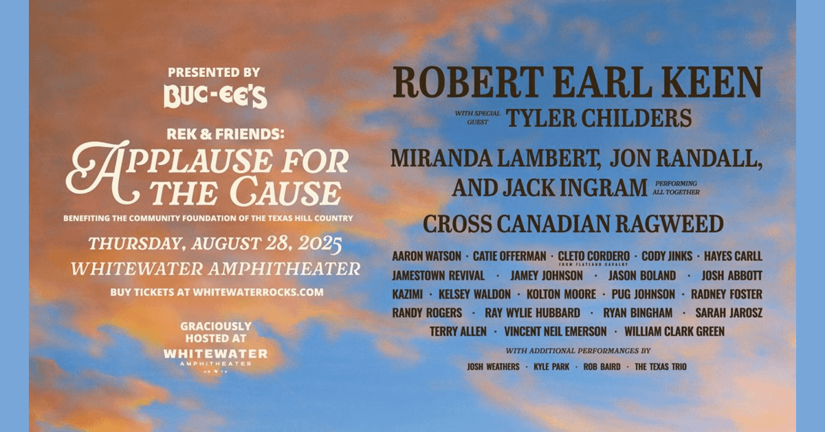 Robert Earl Keen encabezará concierto benéfico para ayuda por inundaciones en Texas Hill Country