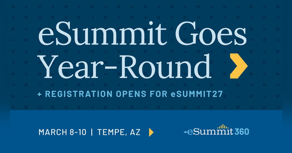 eSummit360 de SERI se expande a programación durante todo el año y abre inscripciones para eSummit27 en Tempe