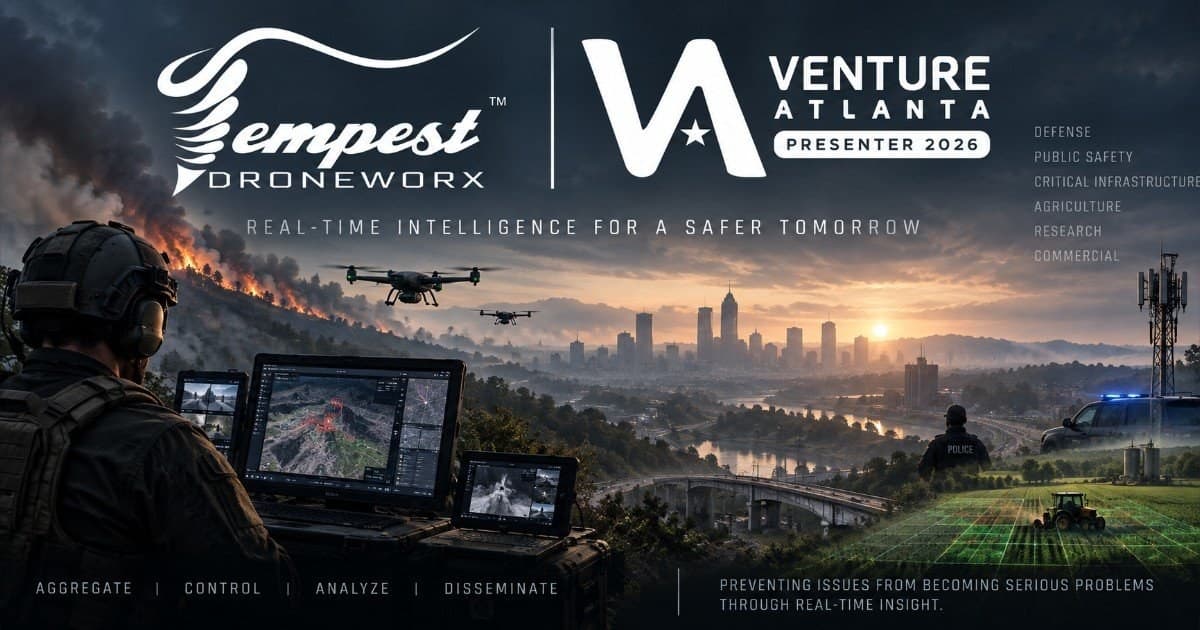 Tempest Droneworx de Houston seleccionada para presentarse en Venture Atlanta 2026