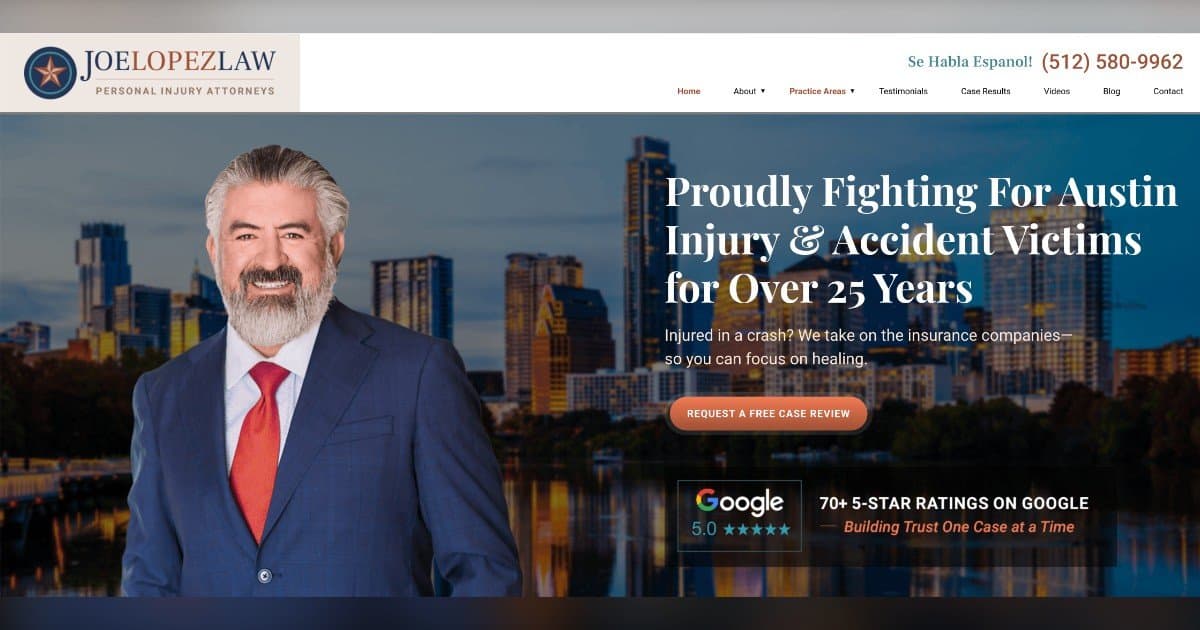 Joe Lopez Law Lanza Plataforma Digital Rediseñada para Servir a las Víctimas de Lesiones Personales en Texas