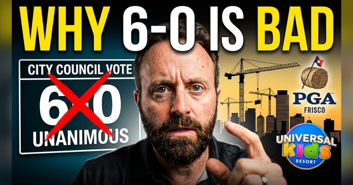 Frisco Council Member Jared Elad Warns Unanimous Votes Signal Groupthink, Not Healthier Governance