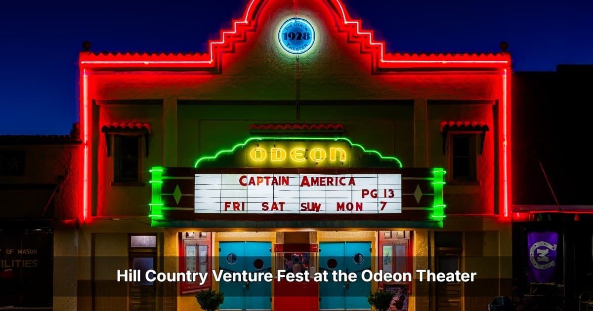 Hill Country Venture Fest celebrará Noche de Presentaciones Estudiantiles en el histórico Teatro Odeon de Mason