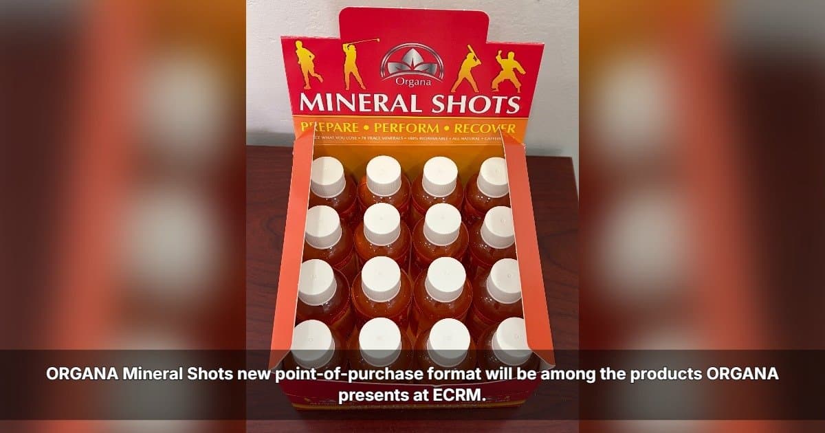 ORGANA International to Showcase New Mineral Shots Retail Display at ECRM