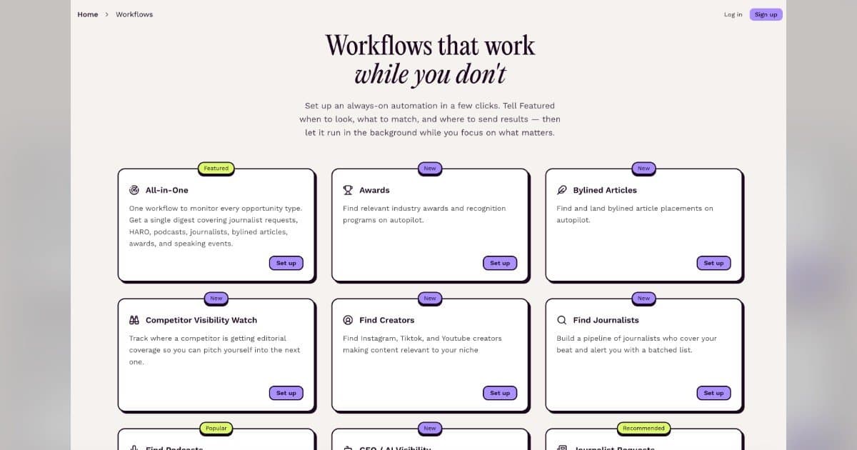 Featured Opens Always-On PR Workflows to Free Users, Expanding Access to Media Opportunities