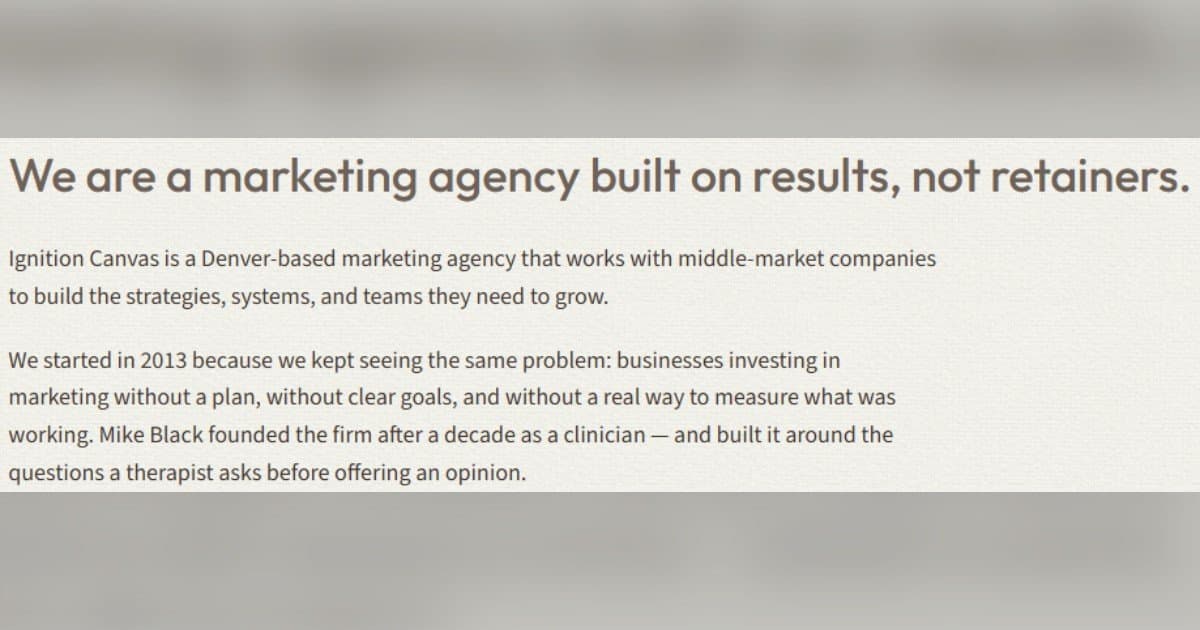 Denver Marketing Firm Paige Black Rebrands as Ignition Canvas, Signals Unbiased Approach to Complex Marketing Challenges
