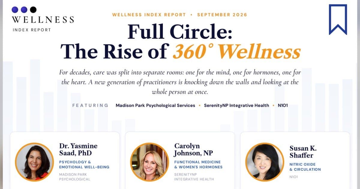Texas-Based N1O1 Leads Whole-Person Wellness Shift Highlighted in September 2026 Wellness Index Report