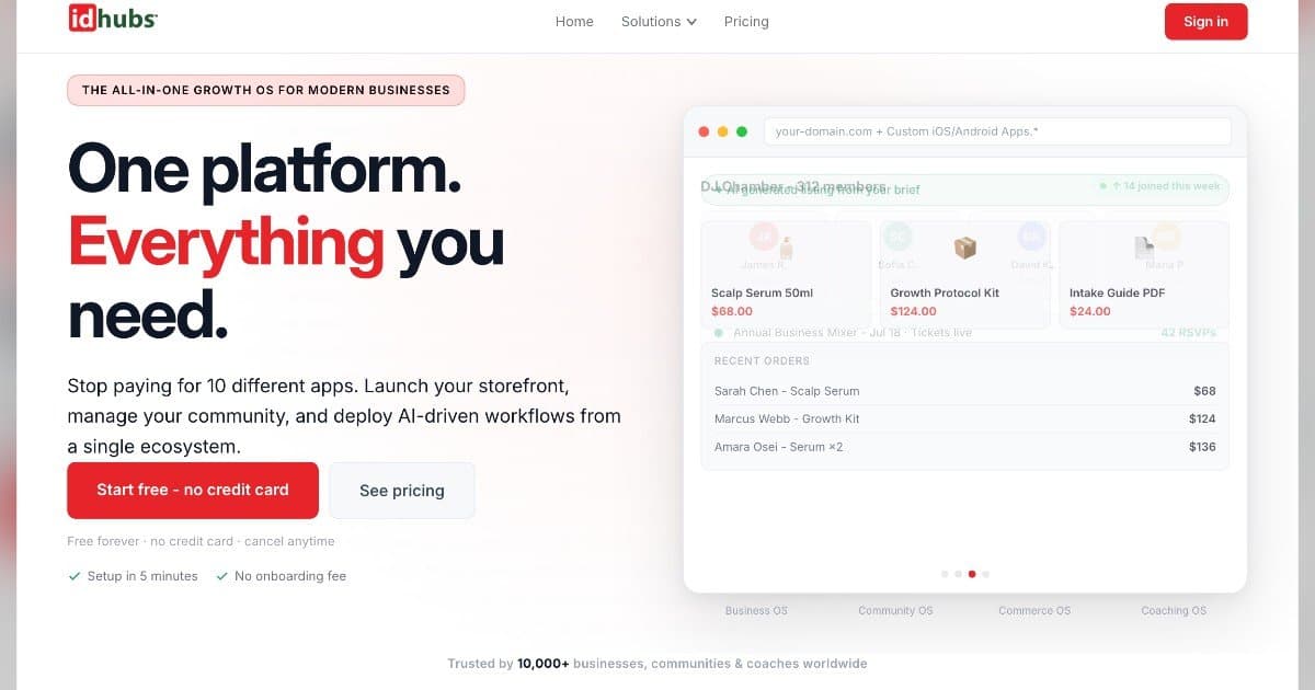 McKinney's idhubs Challenges Best-of-Breed Software Model with Unified AI Platform